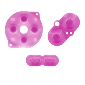 Game Boy Kleur Siliconen Pads (Roze Transparant)