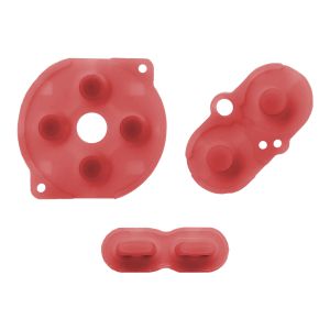 Game Boy Color Silicone Pads (Red Transparent)