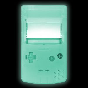 Game Boy Color Gehäuse (Blau Lumineszierend)