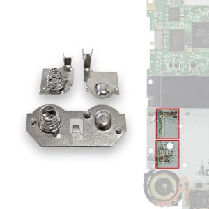 Replacement battery contacts for Game Boy Color (1 x battery compartment, 2 x mainboard)
