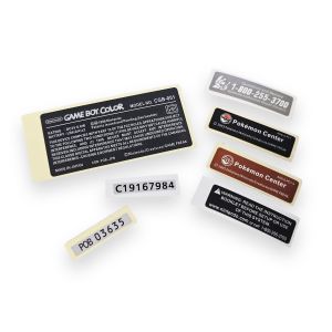 7-piece decorative sticker set for Game Boy Color
