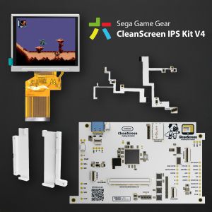 NEW! RetroSix CleanScreen V4 IPS Kit for Game Gear