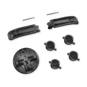 Super GamePad Buttons (Schwarz Transparent) für Super Nintendo