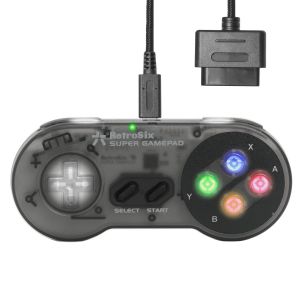 Super Nintendo Controller "Super GamePad" (Transparent Schwarz)
