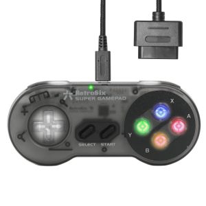 Super Nintendo-controller "Super GamePad" (Transparant zwart)