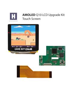 Hispeedido AMOLED Q10 XL Touch Kit (Schwarz) f&uuml;r Game Boy Color