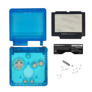 Ersatzgehäuse für Game Boy Advance SP (Hellblau Transparent)