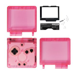Ersatzgehäuse für Game Boy Advance SP (Pink Transparent)