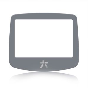 RetroSix Display Scheibe aus gehärtetem Glas für Game Boy Advance (Grau RS)