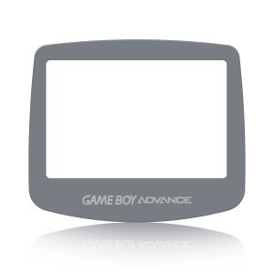 RetroSix Display Scheibe aus gehärtetem Glas für Game Boy Advance (Grau)