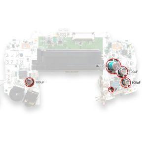 Kondensator-Reparaturset & Service Recap Kit 5-teilig für Game Boy Advance