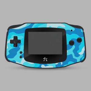 RetroSix IPS UV-Printed Gehäuse Set für Game Boy Advance (Camo Blue)