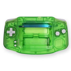Hispeedido Quality USB-C Shell Kits in diversen Farben für Game Boy Advance (Grün Transparent)
