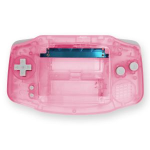 Hispeedido Quality USB-C Shell Kits in diversen Farben für Game Boy Advance (Pink Transparent)