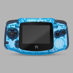 RetroSix IPS CRYSTAL Gehäuse für Game Boy Advance (Crystal Blue)