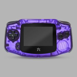 RetroSix IPS CRYSTAL Gehäuse für Game Boy Advance (Crystal Purple)