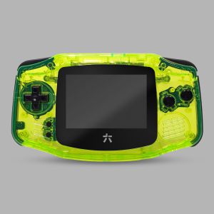 RetroSix IPS CRYSTAL Gehäuse für Game Boy Advance (Crystal Yellow)