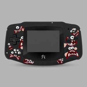 RetroSix IPS UV-Printed Gehäuse Set für Game Boy Advance (Horror)