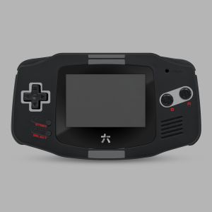 RetroSix IPS UV-Printed Gehäuse Set für Game Boy Advance (NES Black)
