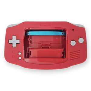 Hispeedido Quality USB-C Shell Kits in diversen Farben für Game Boy Advance (Rot)