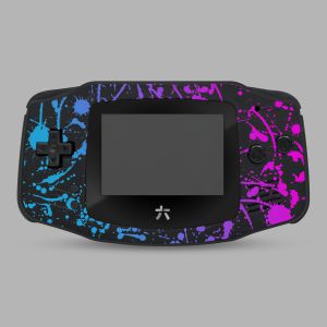 RetroSix IPS UV-Printed Gehäuse Set für Game Boy Advance (Retro Splash)