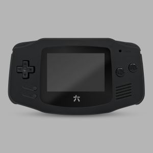 RetroSix IPS Prestige Gehäuse Set für Game Boy Advance (Solid Black)