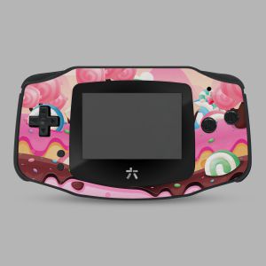 RetroSix IPS UV-Printed Gehäuse Set für Game Boy Advance (Sugar Rush)