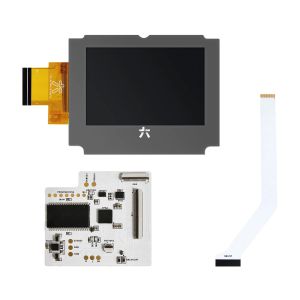 RetroSix CleanScreen IPS LCD Upgrade Kit für Game Boy Advance SP (Grau)