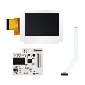 RetroSix CleanScreen IPS LCD Upgrade Kit für Game Boy Advance SP (Weiß)