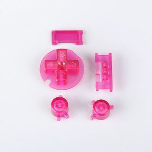 FunnyPlaying Knöpfe für Game Boy Color in verschiedenen Farben (Pink Transparent)