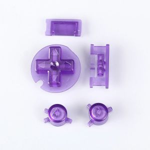 FunnyPlaying Knöpfe für Game Boy Color in verschiedenen Farben (Lila Transparent)