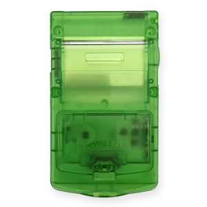 Hispeedido USB-C IPS Gehäuse Set für Game Boy Color (Grün Transparent)