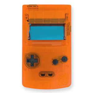 Hispeedido USB-C IPS Gehäuse Set für Game Boy Color (Orange Transparent)