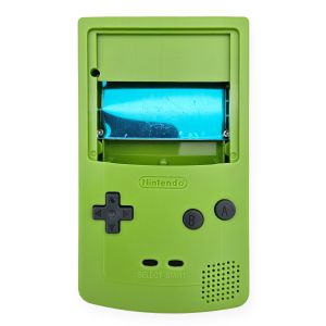 Hispeedido USB-C IPS Gehäuse Set für Game Boy Color (Grün)