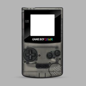RetroSix IPS Q5 Gehäuse Set für Game Boy Color (Schwarz Transparent)