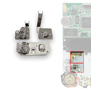 Ersatz Batteriekontakte für Game Boy Pocket (1 x Batteriefach, 2 x Mainboard)