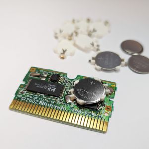 CR1632 socket for game modules (GB, GBC, GBP, GBA,...)