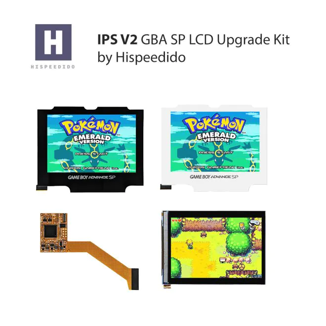 GBA SP IPS LCD Backlight Screen Kit Shell Drop in Easy For GameBoy Advance SP eB