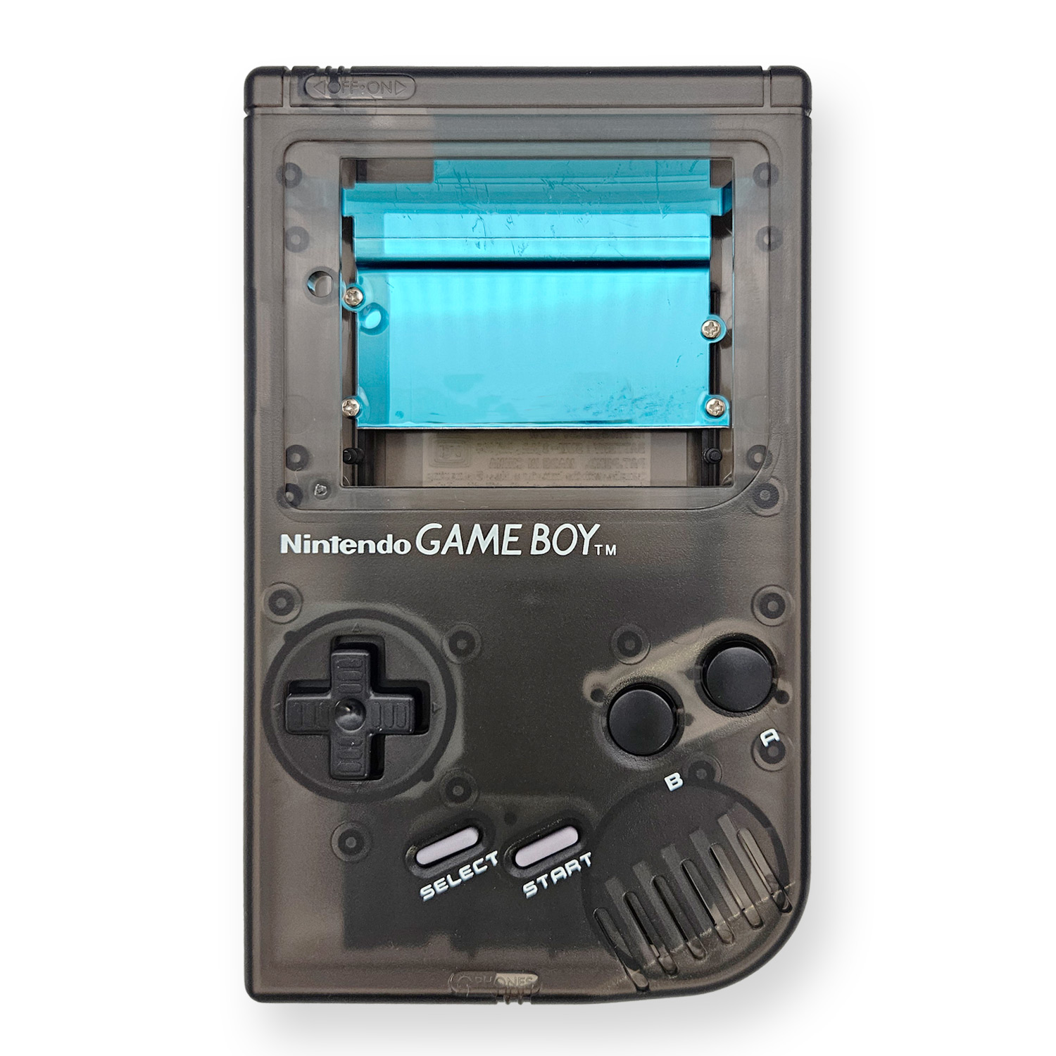 Hispeedido Gehäuse Set USB-C & IPS Ready für Game Boy Classic DMG (Schwarz Transparent)