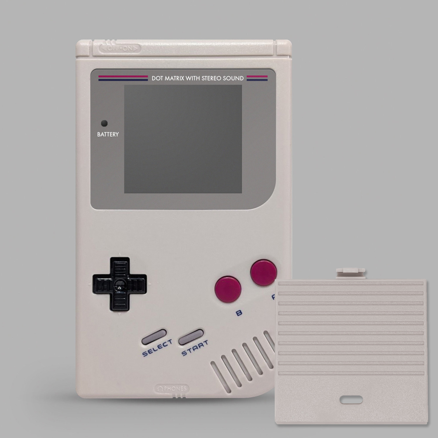 RetroSix Gehäuse Set USB-C & IPS Ready für Game Boy Classic (Grau)