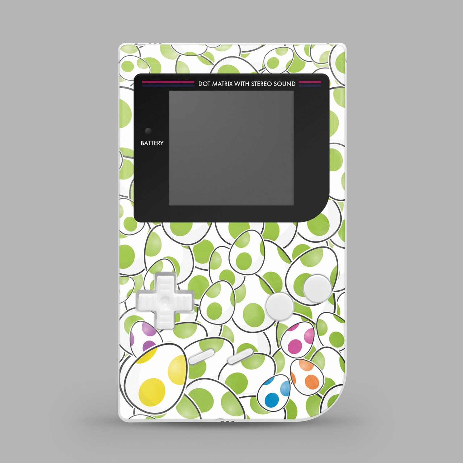 RetroSix Prestige Gehäuse Sets UV Bedruckt für Game Boy Classic (Eggs)