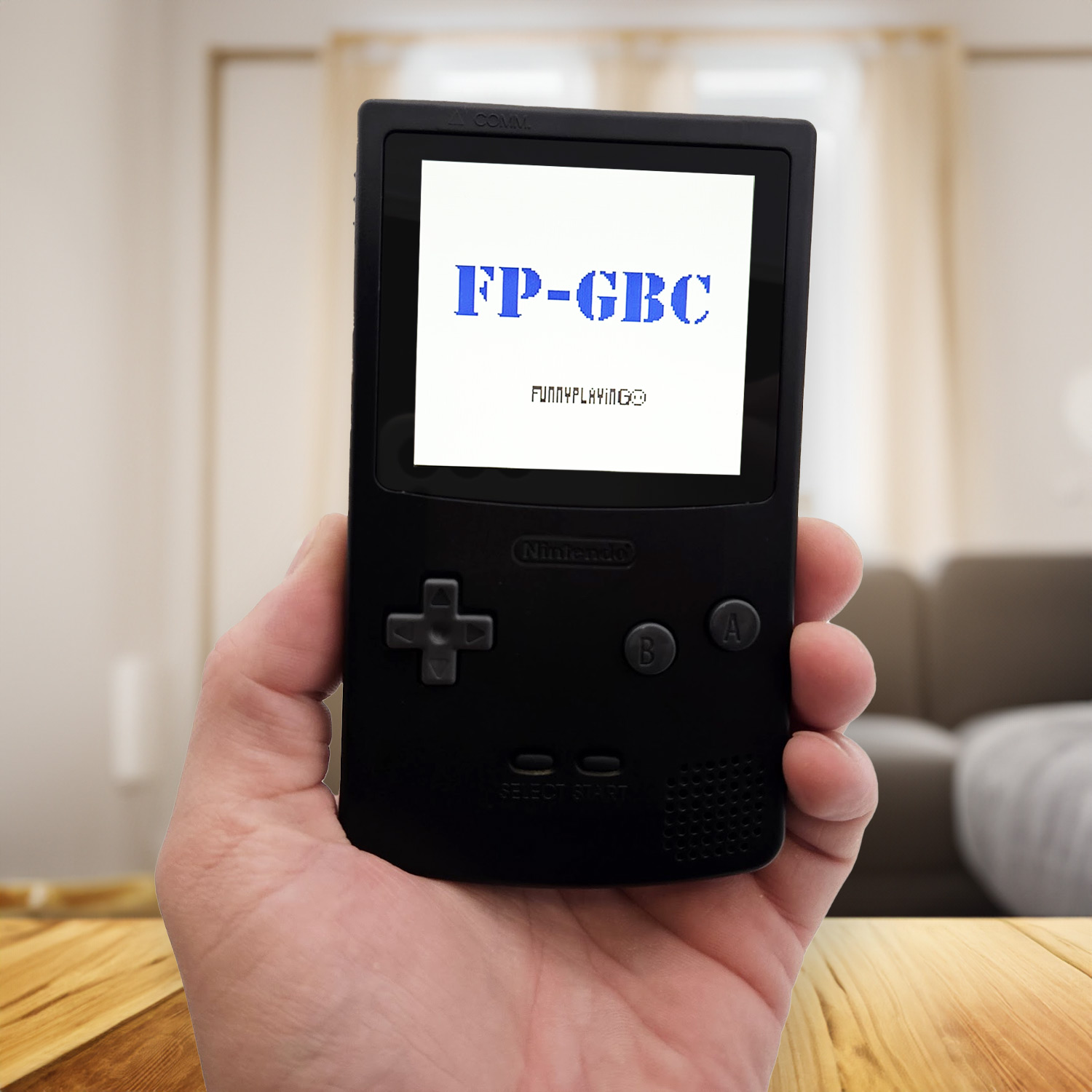 FunnyPlaying FPGBC Console con chip FPGA, XL IPS e Bass Boost (nero)