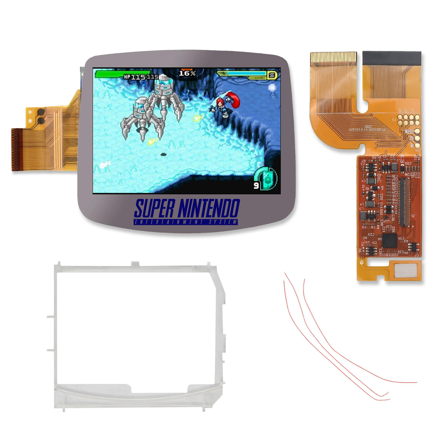 Kit laminato IPS 3.0 per Game Boy Advance (SNES)