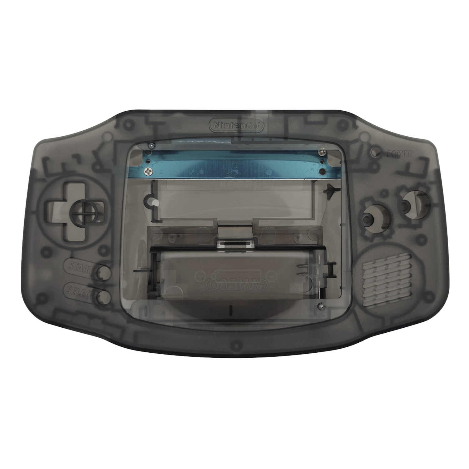 Gehäuse (Schwarz Transparent) für Game Boy Advance