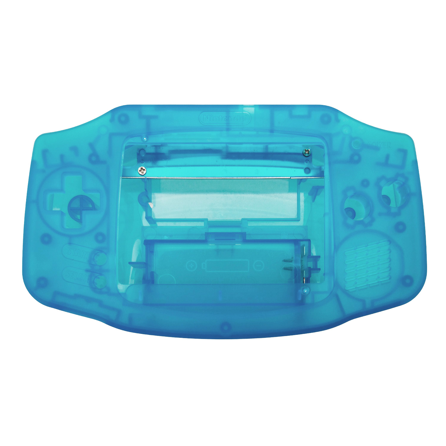 Game Boy Advance Shell (Blue Clear) - SALE