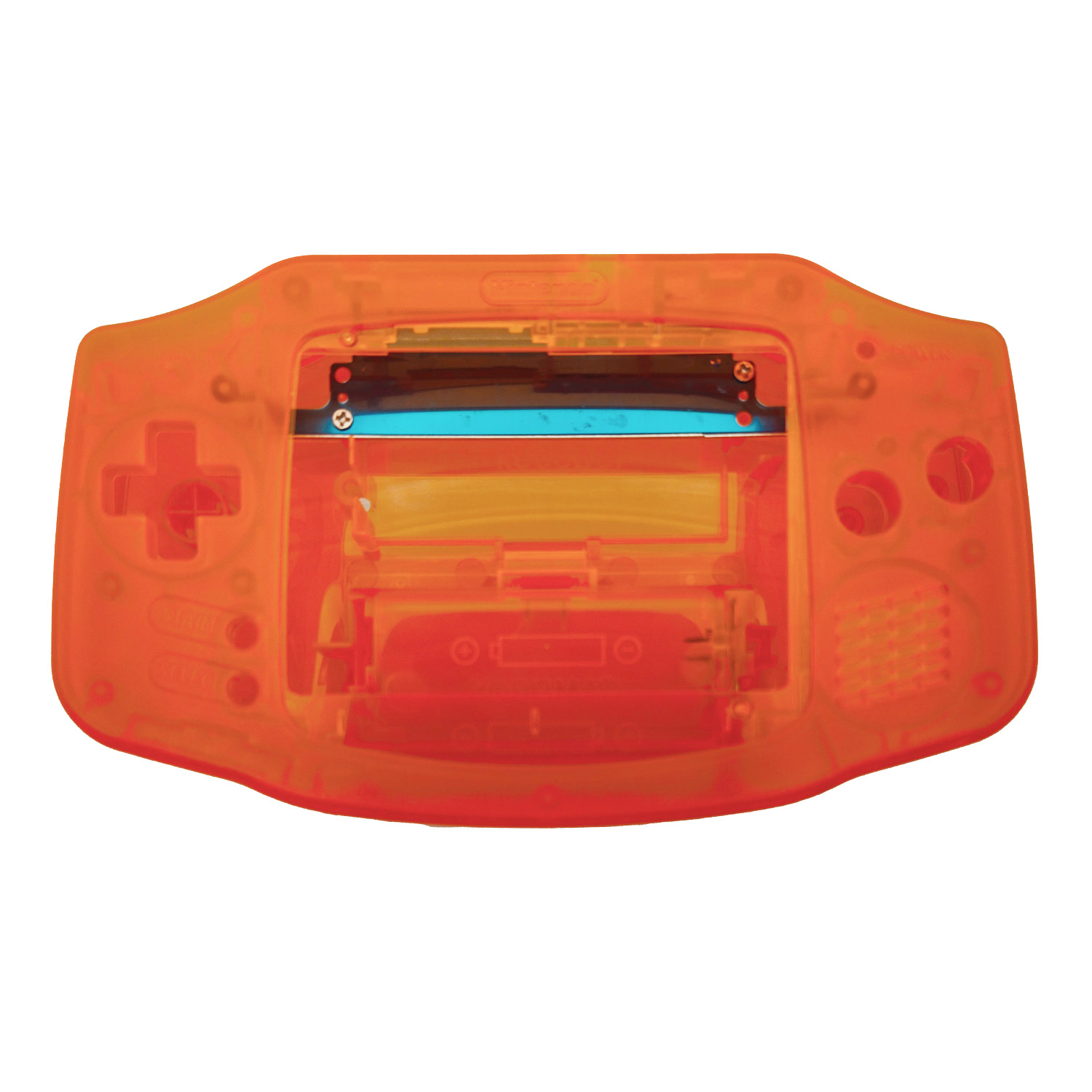 Gehäuse (Orange Transparent) für Game Boy Advance