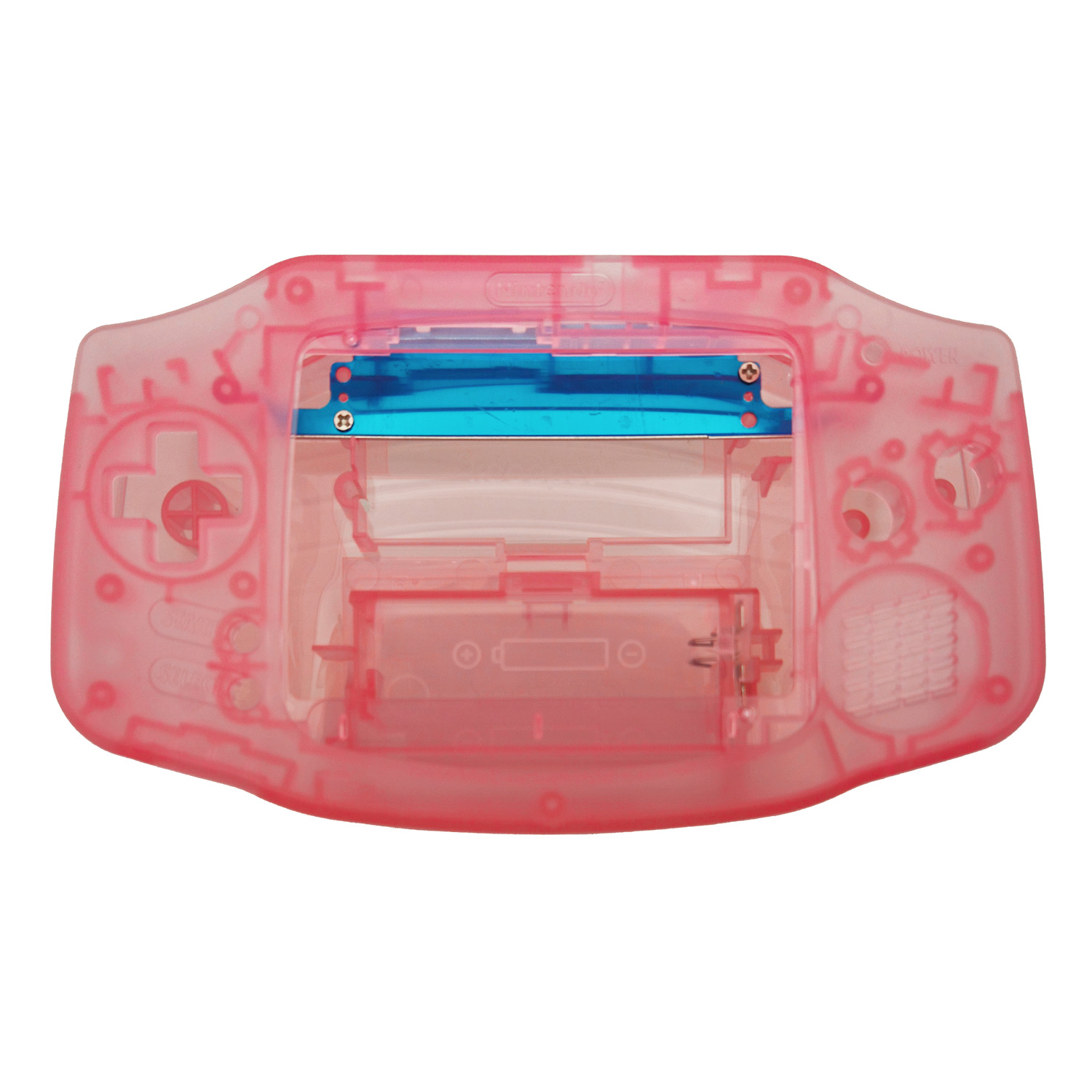 Gehäuse (Pink Transparent) für Game Boy Advance