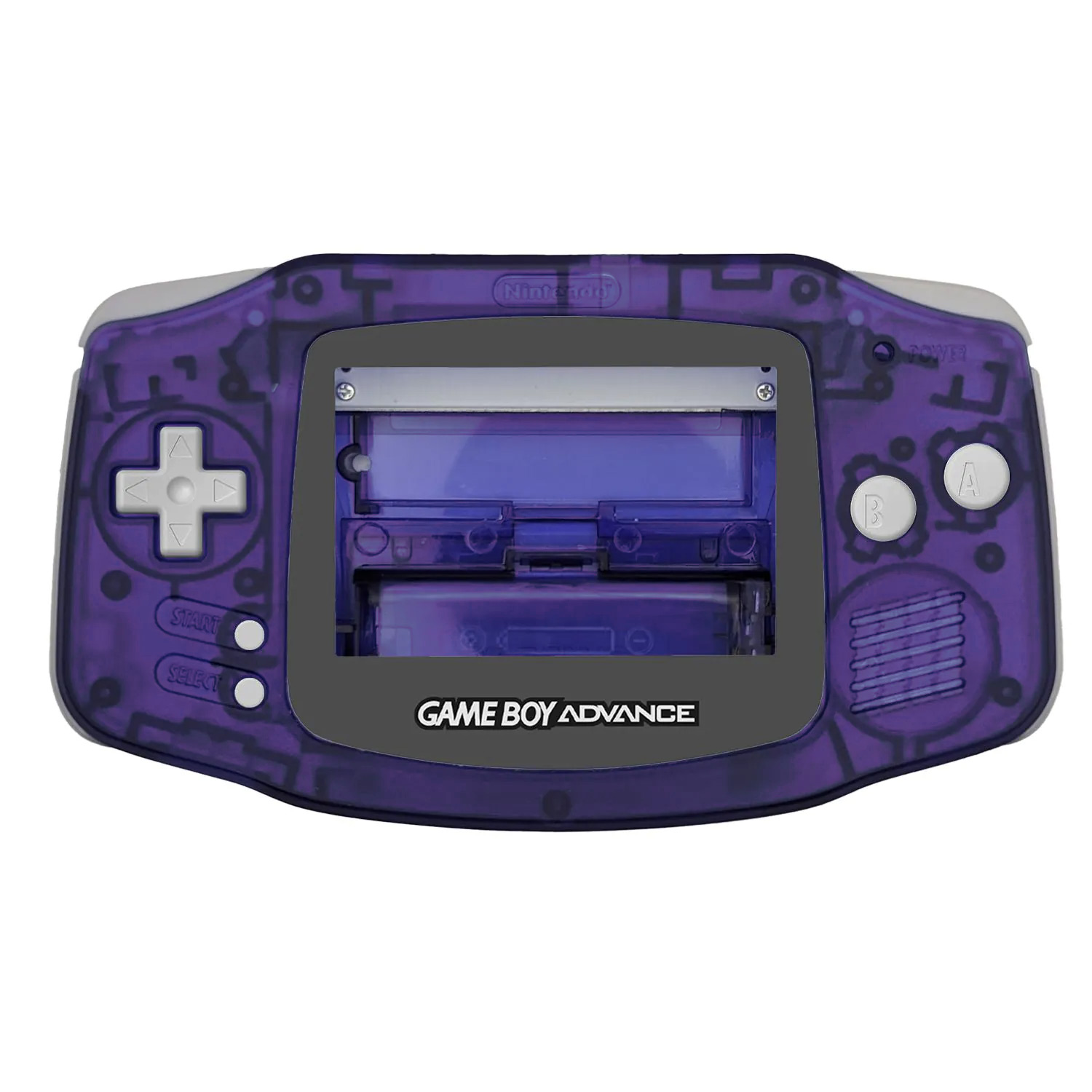 Gehäuse Kit (Lila Transparent) für Game Boy Advance