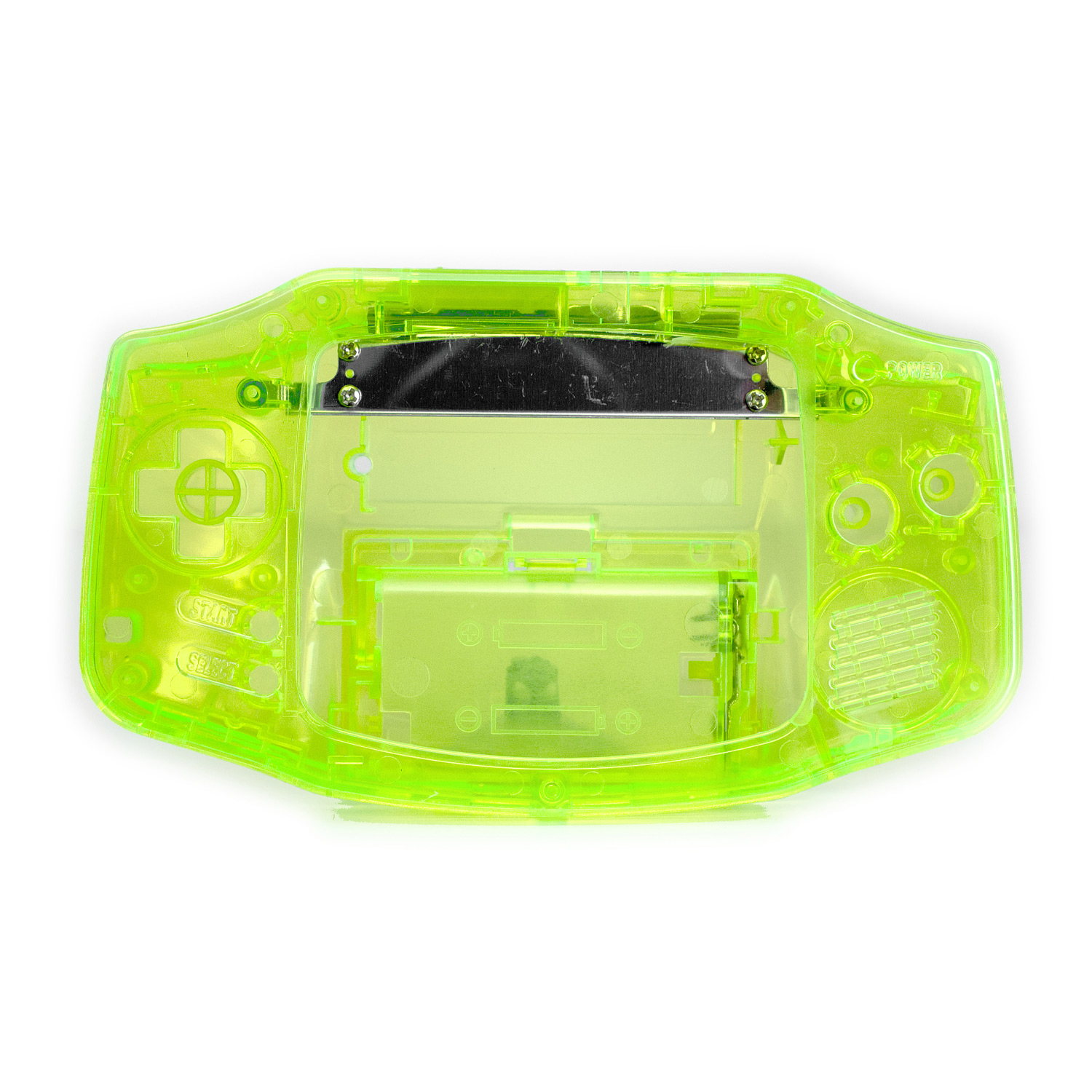 Game Boy Advance Shell for CleanScreen Laminated Kit (Crystal Yellow)