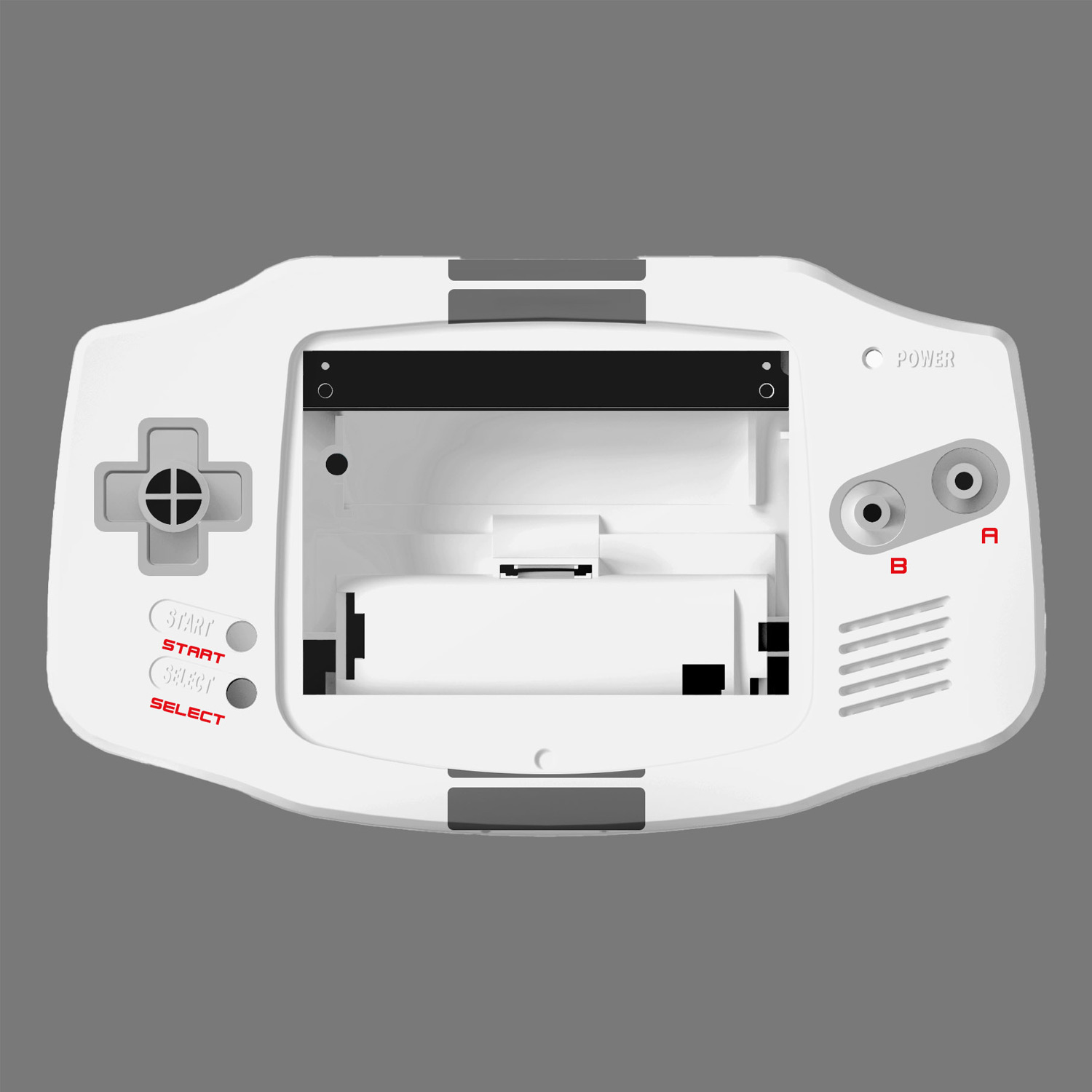 Gehäuse (NES White) für Game Boy Advance